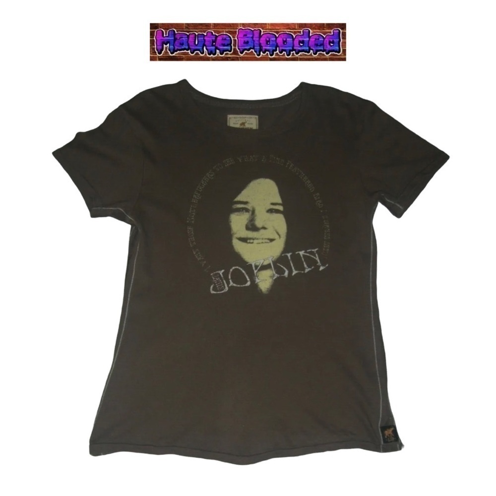 Trunk LTD Limited Edition Janis Joplin Tee Shirt Collectors Item Brown Retro